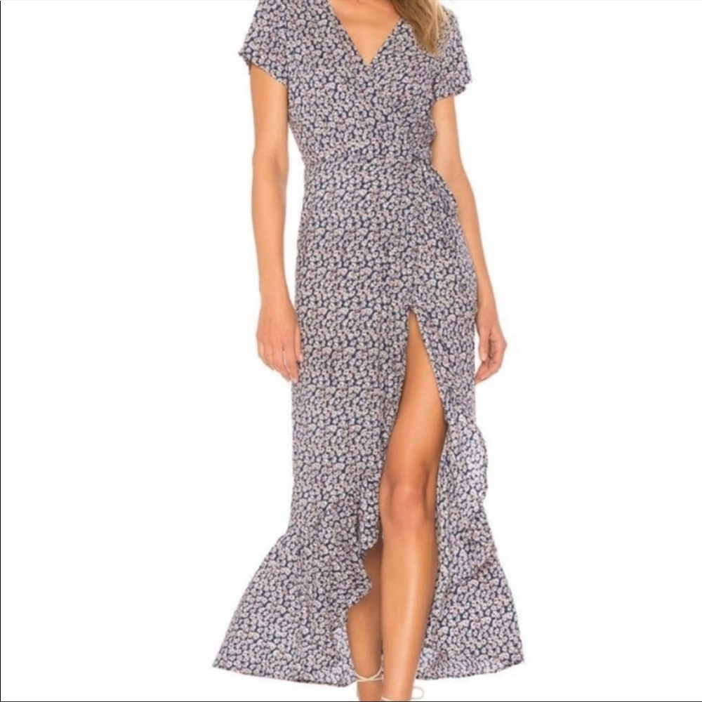 Auguste floral wrap dress